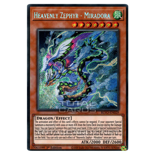 Yu-Gi-Oh! - Blazing Vortex - Heavenly Zephyr - Miradora (Secret Rare) BLVO-EN029