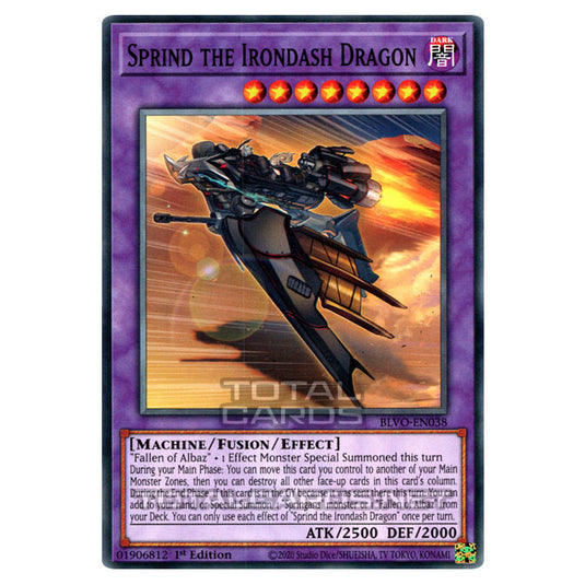 Yu-Gi-Oh! - Blazing Vortex - Sprind the Irondash Dragon (Common) BLVO-EN038