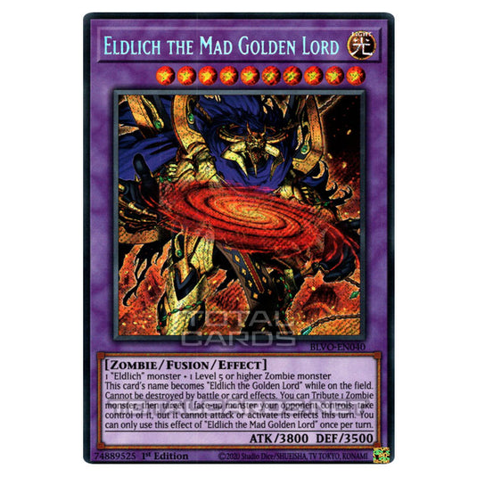 Yu-Gi-Oh! - Blazing Vortex - Eldlich the Mad Golden Lord (Secret Rare) BLVO-EN040