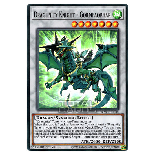 Yu-Gi-Oh! - Blazing Vortex - Dragunity Knight - Gormfaobhar (Super Rare) BLVO-EN045