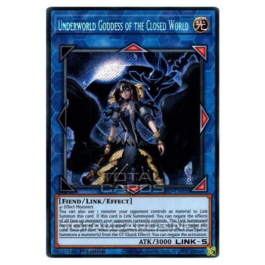 Yu-Gi-Oh! - Blazing Vortex - Underworld Goddess of the Closed World (Secret Rare) BLVO-EN050