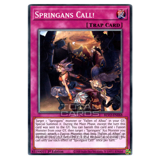 Yu-Gi-Oh! - Blazing Vortex - Springans Call! (Common) BLVO-EN068