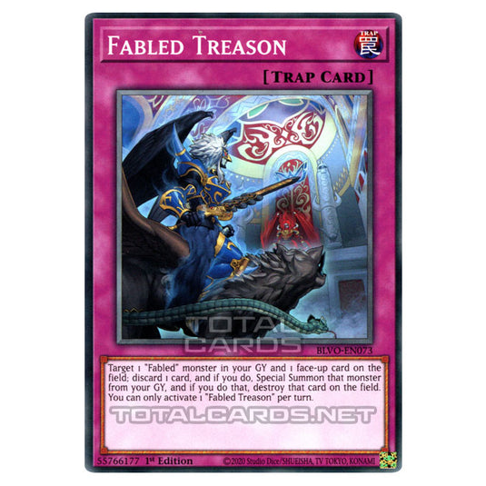 Yu-Gi-Oh! - Blazing Vortex - Fabled Treason (Common) BLVO-EN073 Yu-Gi-Oh! - Blazing Vortex - Fabled Treason (Common) BLVO-EN073