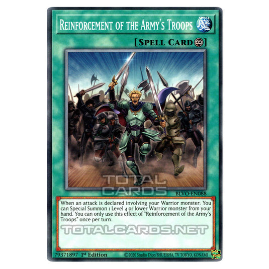 Yu-Gi-Oh! - Blazing Vortex - Reinforcement of the Army's Troops (Common) BLVO-EN088