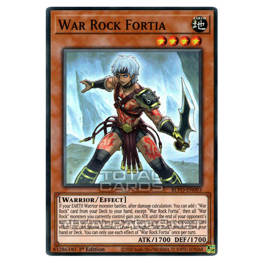 Yu-Gi-Oh! - Blazing Vortex - War Rock Fortia (Super Rare) BLVO-EN093