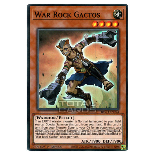 Yu-Gi-Oh! - Blazing Vortex - War Rock Gactos (Super Rare) BLVO-EN094 Yu-Gi-Oh! - Blazing Vortex - War Rock Gactos (Super Rare) BLVO-EN094