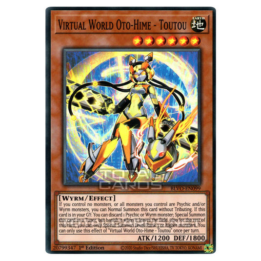 Yu-Gi-Oh! - Blazing Vortex - Virtual World Oto-Hime - Toutou (Super Rare) BLVO-EN099