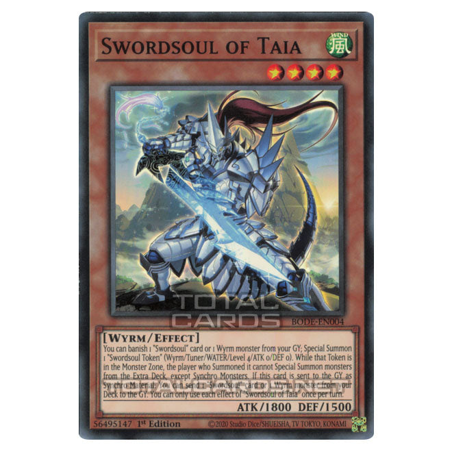 Cards Bode Yu-Gi-Oh! - Burst of Destiny - Swordsoul of Taia (Super Rare) BODE-EN0