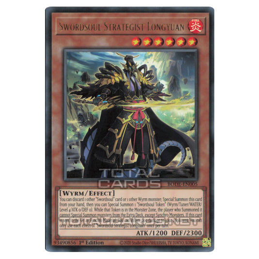 Yu-Gi-Oh! - Burst of Destiny - Swordsoul Strategist Longyuan (Ultra Rare) BODE-EN005