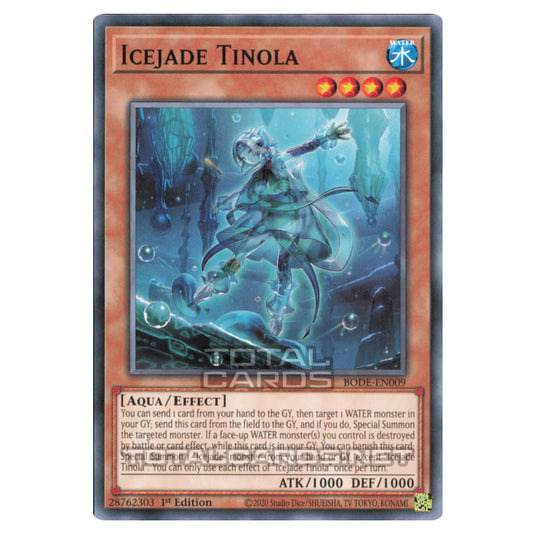 Yu-Gi-Oh! - Burst of Destiny - Icejade Tinola (Common) BODE-EN009 Yu-Gi-Oh! - Burst of Destiny - Icejade Tinola (Common) BODE-EN009