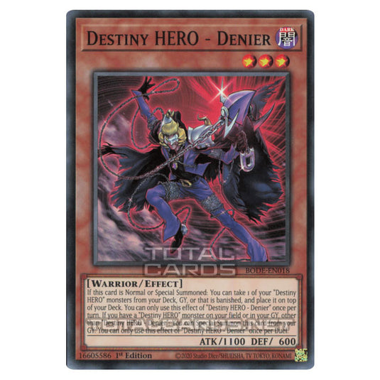 Yu-Gi-Oh! - Burst of Destiny - Destiny HERO - Denier (Super Rare) BODE-EN018