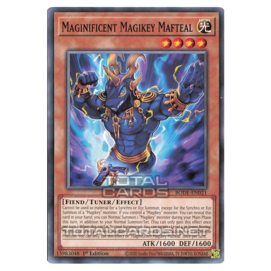 Yu-Gi-Oh! - Burst of Destiny - Maginificent Magikey Mafteal (Common) B Yu-Gi-Oh! - Burst of Destiny - Maginificent Magikey Mafteal (Common) B