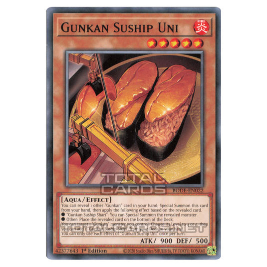 Yu-Gi-Oh! - Burst of Destiny - Gunkan Suship Uni (Common) BODE-EN022 Yu-Gi-Oh! - Burst of Destiny - Gunkan Suship Uni (Common) BODE-EN022
