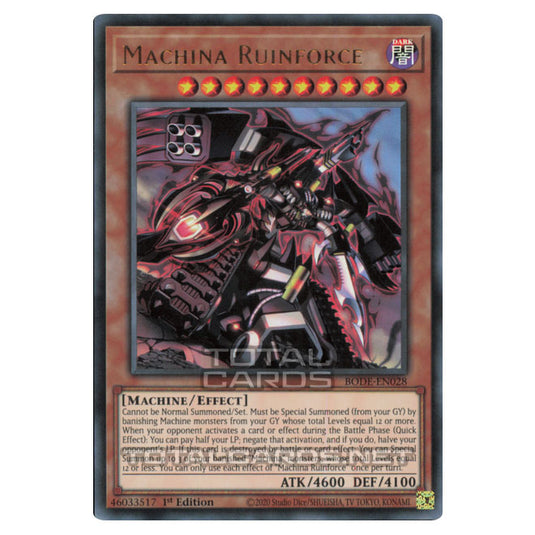 Yu-Gi-Oh! - Burst of Destiny - Machina Ruinforce (Ultra Rare) BODE-EN028