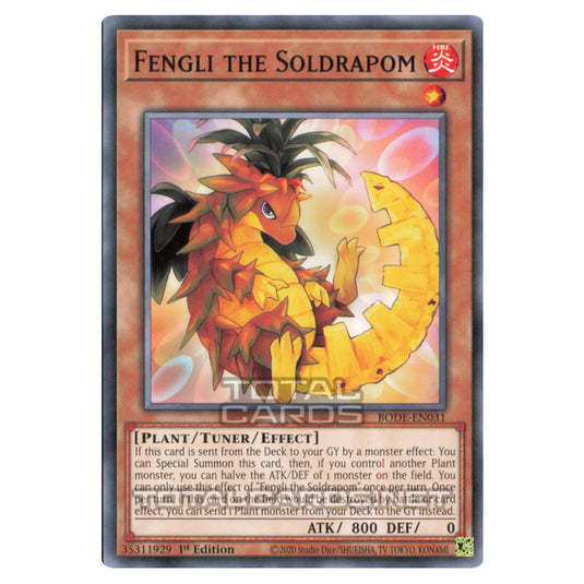 Yu-Gi-Oh! - Burst of Destiny - Fengli the Soldrapom (Common) BODE-EN031