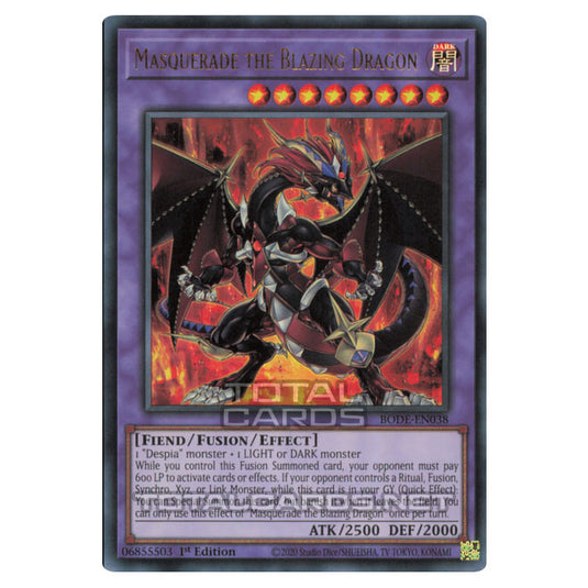 Yu-Gi-Oh! - Burst of Destiny - Masquerade the Blazing Dragon (Ultra Rare) BODE-EN038