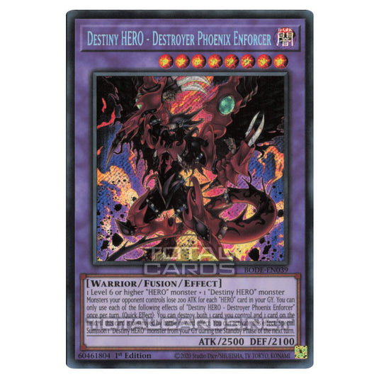 Yu-Gi-Oh! - Burst of Destiny - Destiny HERO - Destroyer Phoenix Enforc Yu-Gi-Oh! - Burst of Destiny - Destiny HERO - Destroyer Phoenix Enforc