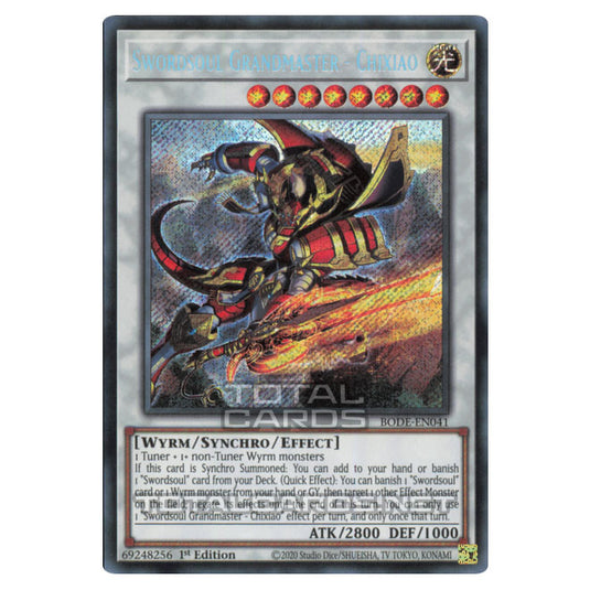 Yu-Gi-Oh! - Burst of Destiny - Swordsoul Grandmaster - Chixiao (Starlight Rare) BODE-EN041A