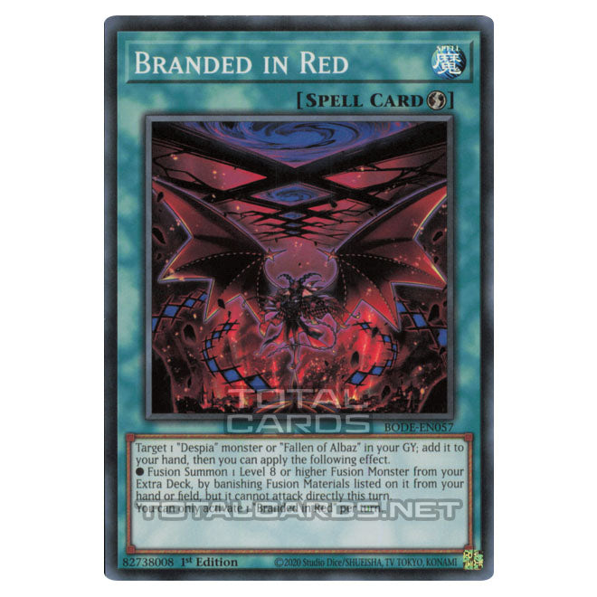 Cards Bode Yu-Gi-Oh! - Burst of Destiny - Branded in Red (Super Rare) BODE-EN057