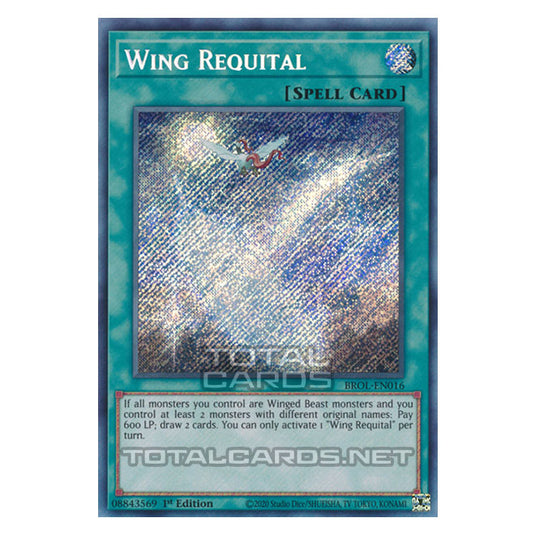 Yu-Gi-Oh! - Brothers of Legend - Wing Requital (Secret Rare) BROL-EN016