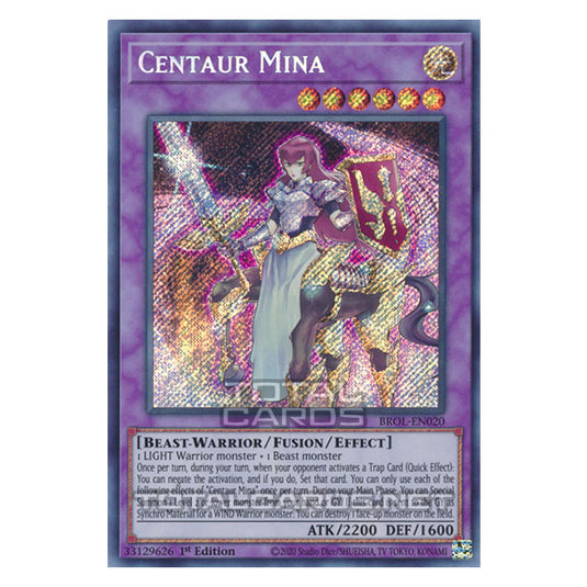 Yu-Gi-Oh! - Brothers of Legend - Centaur Mina (Secret Rare) BROL-EN020