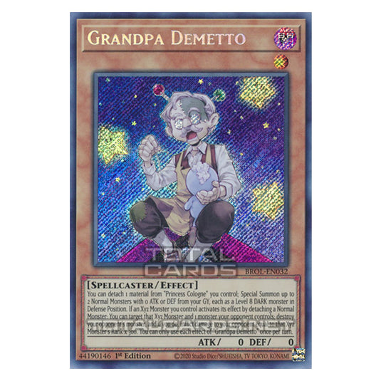 Yu-Gi-Oh! - Brothers of Legend - Grandpa Demetto (Secret Rare) BROL-EN032