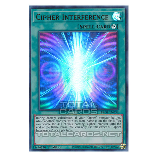 Yu-Gi-Oh! - Brothers of Legend - Cipher Interference (Ultra Rare) BROL-EN039