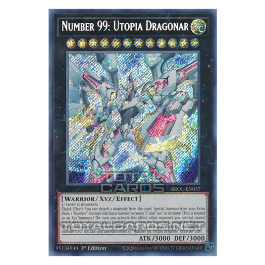 Yu-Gi-Oh! - Brothers of Legend - Number 99: Utopia Dragonar (Secret Rare) BROL-EN057