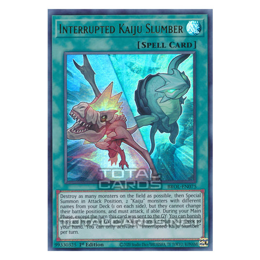 Yu-Gi-Oh! - Brothers of Legend - Interrupted Kaiju Slumber (Ultra Rare Yu-Gi-Oh! - Brothers of Legend - Interrupted Kaiju Slumber (Ultra Rare