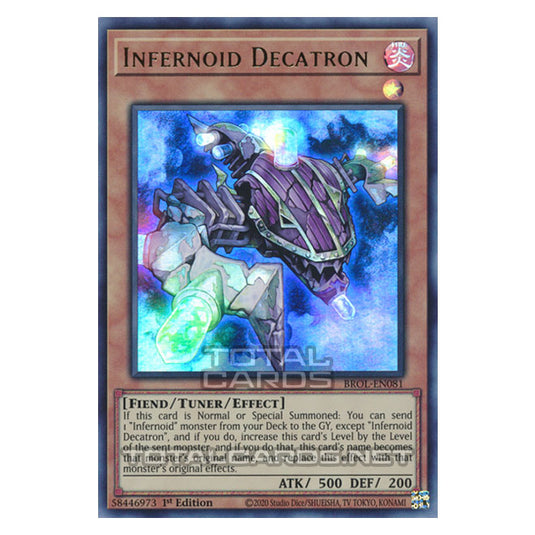 Yu-Gi-Oh! - Brothers of Legend - Infernoid Decatron (Ultra Rare) BROL-EN081