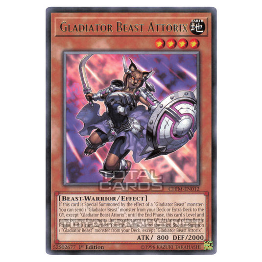 Yu-Gi-Oh! - Chaos Impact - Gladiator Beast Attorix (Rare) CHIM-EN012