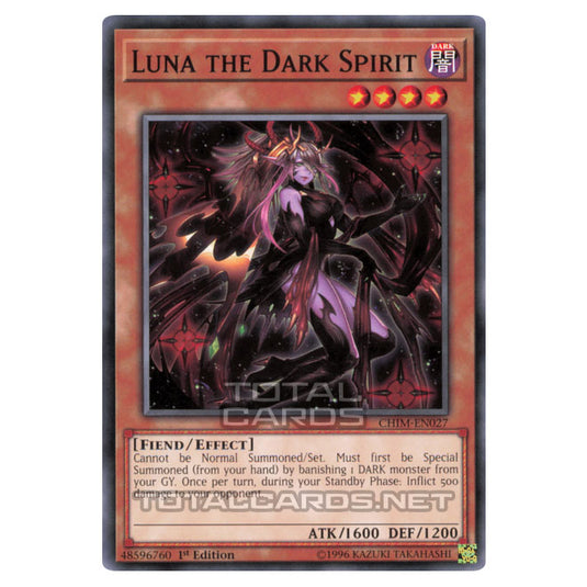 Yu-Gi-Oh! - Chaos Impact - Luna the Dark Spirit (Common) CHIM-EN027