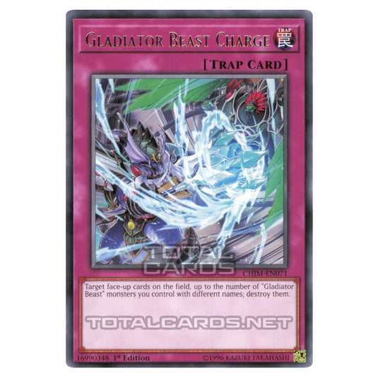 Yu-Gi-Oh! - Chaos Impact - Gladiator Beast Charge (Rare) CHIM-EN071 Yu-Gi-Oh! - Chaos Impact - Gladiator Beast Charge (Rare) CHIM-EN071