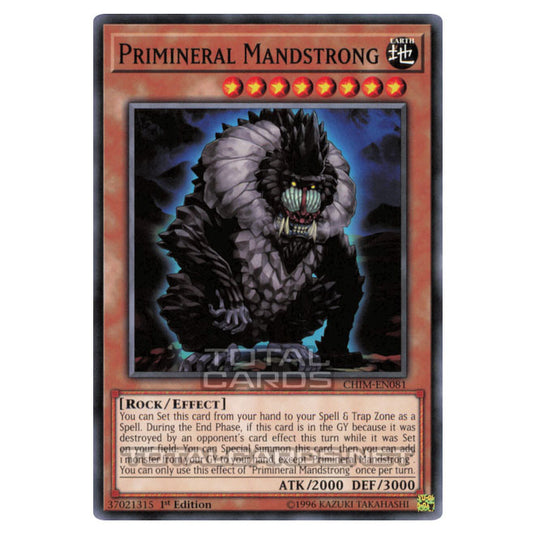 Yu-Gi-Oh! - Chaos Impact - Primineral Mandstrong (Common) CHIM-EN081
