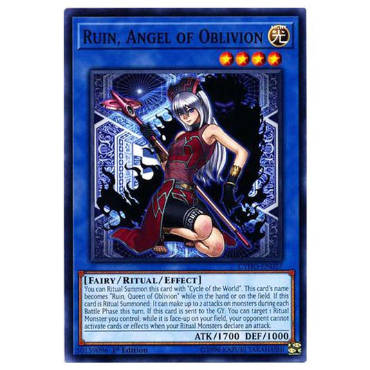 Yu-Gi-Oh! - Cybernetic Horizon - Ruin, Angel of Oblivion (Common) CYHO-027