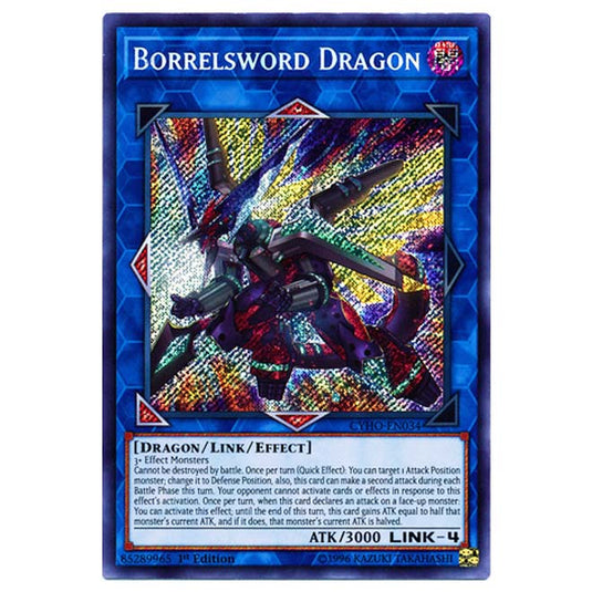 Yu-Gi-Oh! - Cybernetic Horizon - Borrelsword Dragon (Secret Rare) CYHO-034