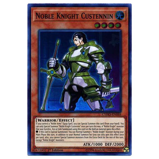 Yu-Gi-Oh! - Cybernetic Horizon - Noble Knight Custennin (Super Rare) CYHO-088