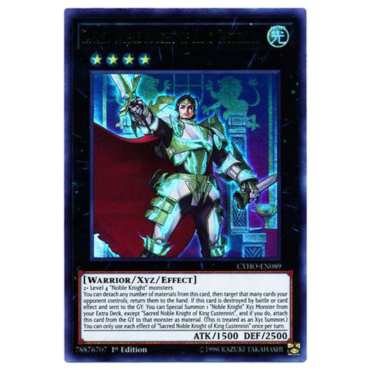 Yu-Gi-Oh! - Cybernetic Horizon - Sacred Noble Knight of King Custennin (Ultra Rare) CYHO-089
