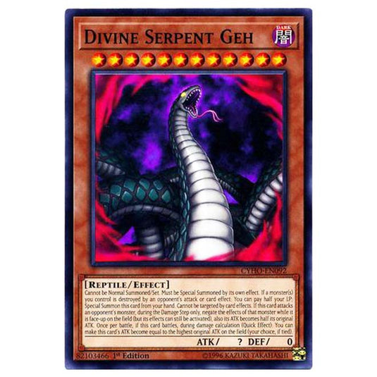 Yu-Gi-Oh! - Cybernetic Horizon - Divine Serpent Geh (Common) CYHO-092