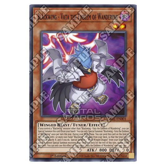 Yu-Gi-Oh! - Darkwing Blast - Blackwing - Vata the Emblem of Wandering (Super Rare) DABL-EN001