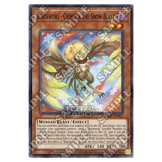 Yu-Gi-Oh! - Darkwing Blast - Blackwing - Chinook the Snow Blast (Super Yu-Gi-Oh! - Darkwing Blast - Blackwing - Chinook the Snow Blast (Super