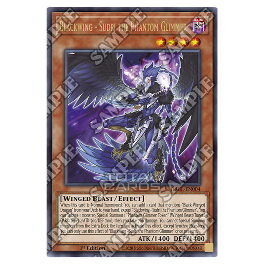 Yu-Gi-Oh! - Darkwing Blast - Blackwing - Sudri the Phantom Glimmer (Ultra Rare) DABL-EN004