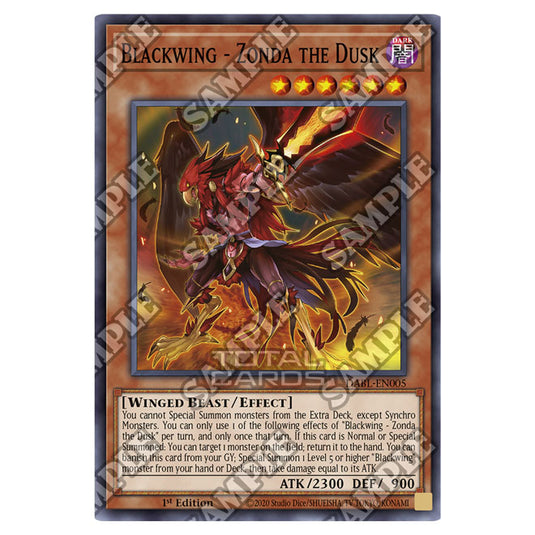 Yu-Gi-Oh! - Darkwing Blast - Blackwing - Zonda the Dusk (Common) DABL-EN005