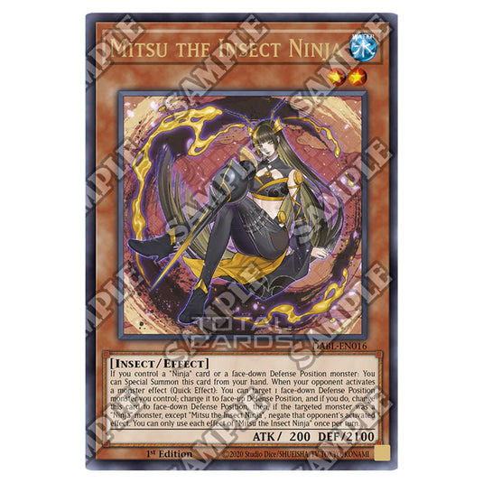 Yu-Gi-Oh! - Darkwing Blast - Mitsu the Insect Ninja (Ultra Rare) DABL-EN016