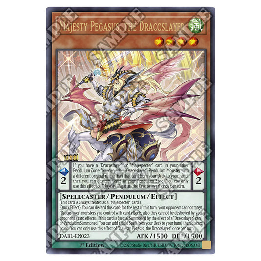 Yu-Gi-Oh! - Darkwing Blast - Majesty Pegasus, the Dracoslayer (Ultra R Yu-Gi-Oh! - Darkwing Blast - Majesty Pegasus, the Dracoslayer (Ultra R