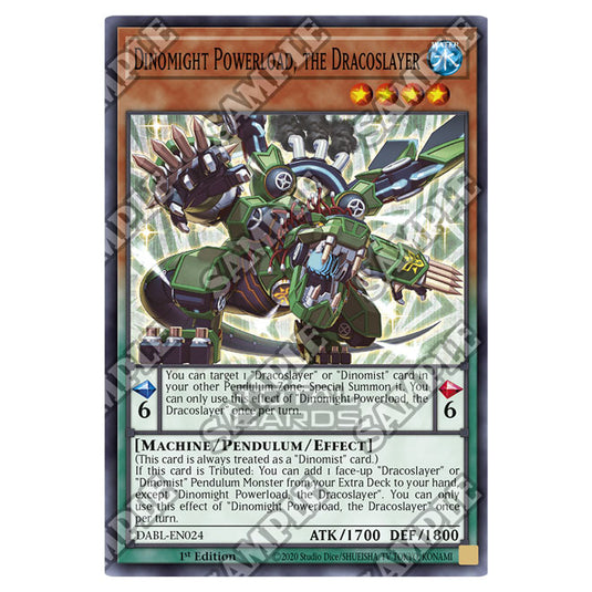 Yu-Gi-Oh! - Darkwing Blast - Dinomight Powerload, the Dracoslayer (Super Rare) DABL-EN024