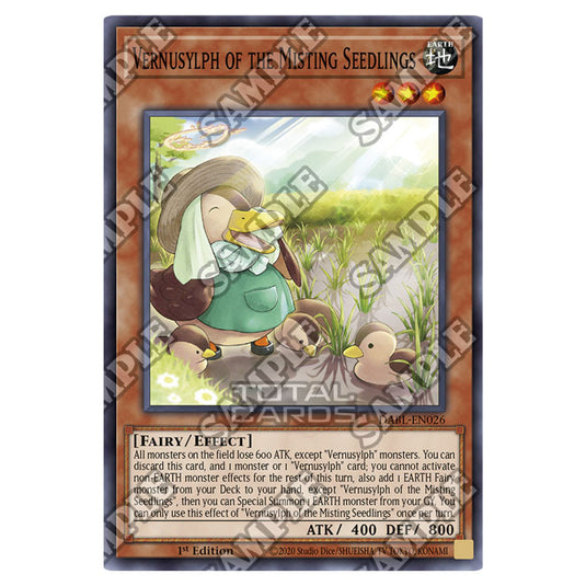 Yu-Gi-Oh! - Darkwing Blast - Vernusylph of the Misting Seedlings (Super Rare) DABL-EN026