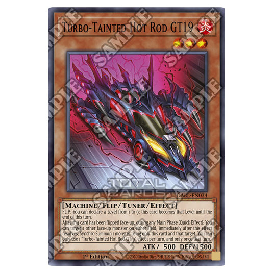 Yu-Gi-Oh! - Darkwing Blast - Turbo-Tainted Hot Rod GT19 (Common) DABL- Yu-Gi-Oh! - Darkwing Blast - Turbo-Tainted Hot Rod GT19 (Common) DABL-