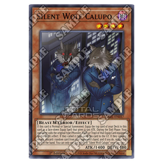 Yu-Gi-Oh! - Darkwing Blast - Silent Wolf Calupo (Common) DABL-EN037 Yu-Gi-Oh! - Darkwing Blast - Silent Wolf Calupo (Common) DABL-EN037