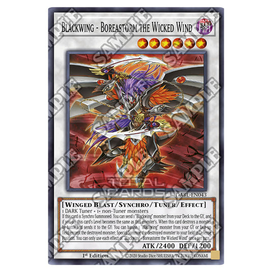 Yu-Gi-Oh! - Darkwing Blast - Blackwing - Boreastorm the Wicked Wind (Super Rare) DABL-EN043